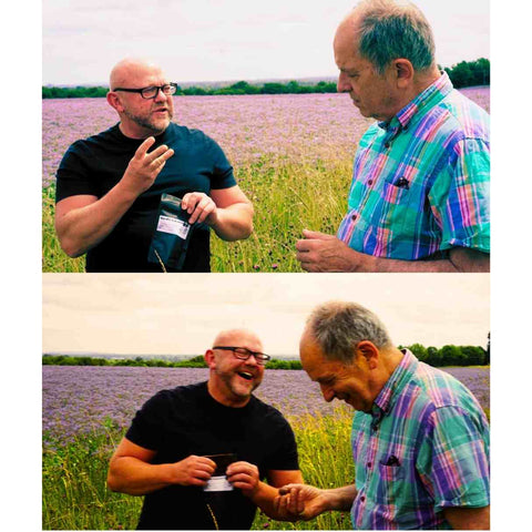 David trying the chocolates from micro batch