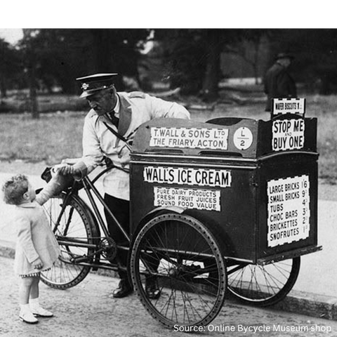 Walls Ice Cream 'stop me and buy one' from 1920s