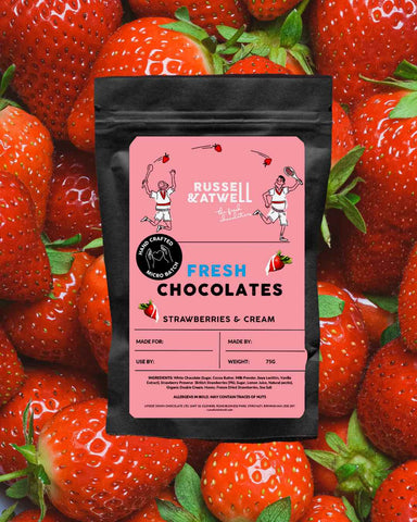 Strawberries and cream micro-batch pouch 