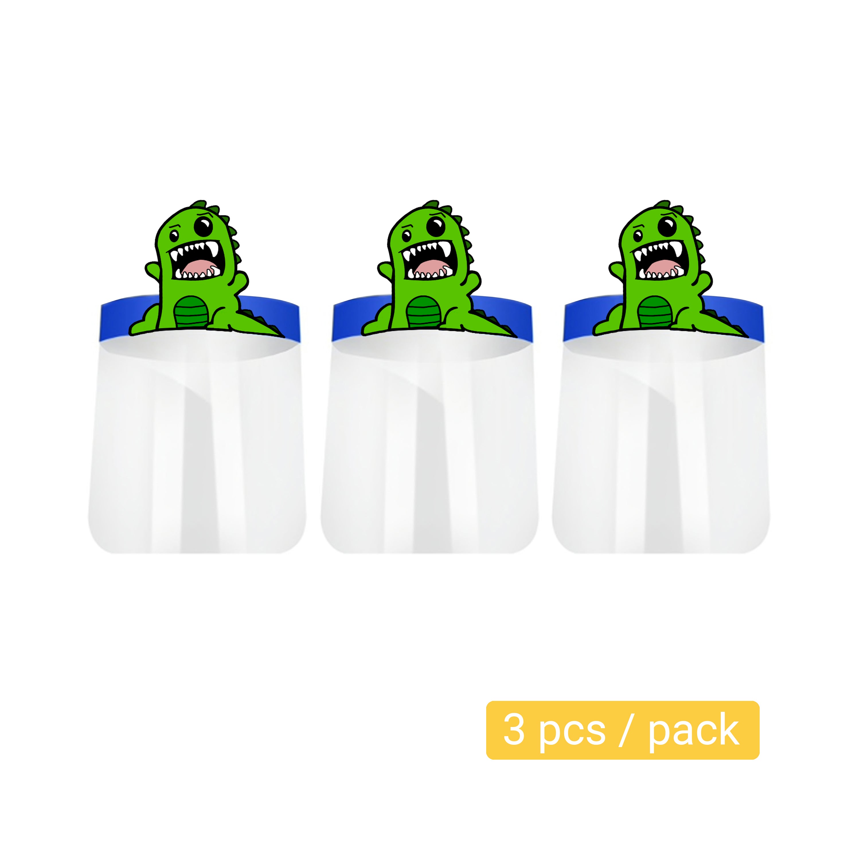 MiMM Kid's Face Shield - Dinosaur