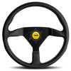 Momo Monte Carlo 350mm Leather Yellow Stitch Steering Wheel