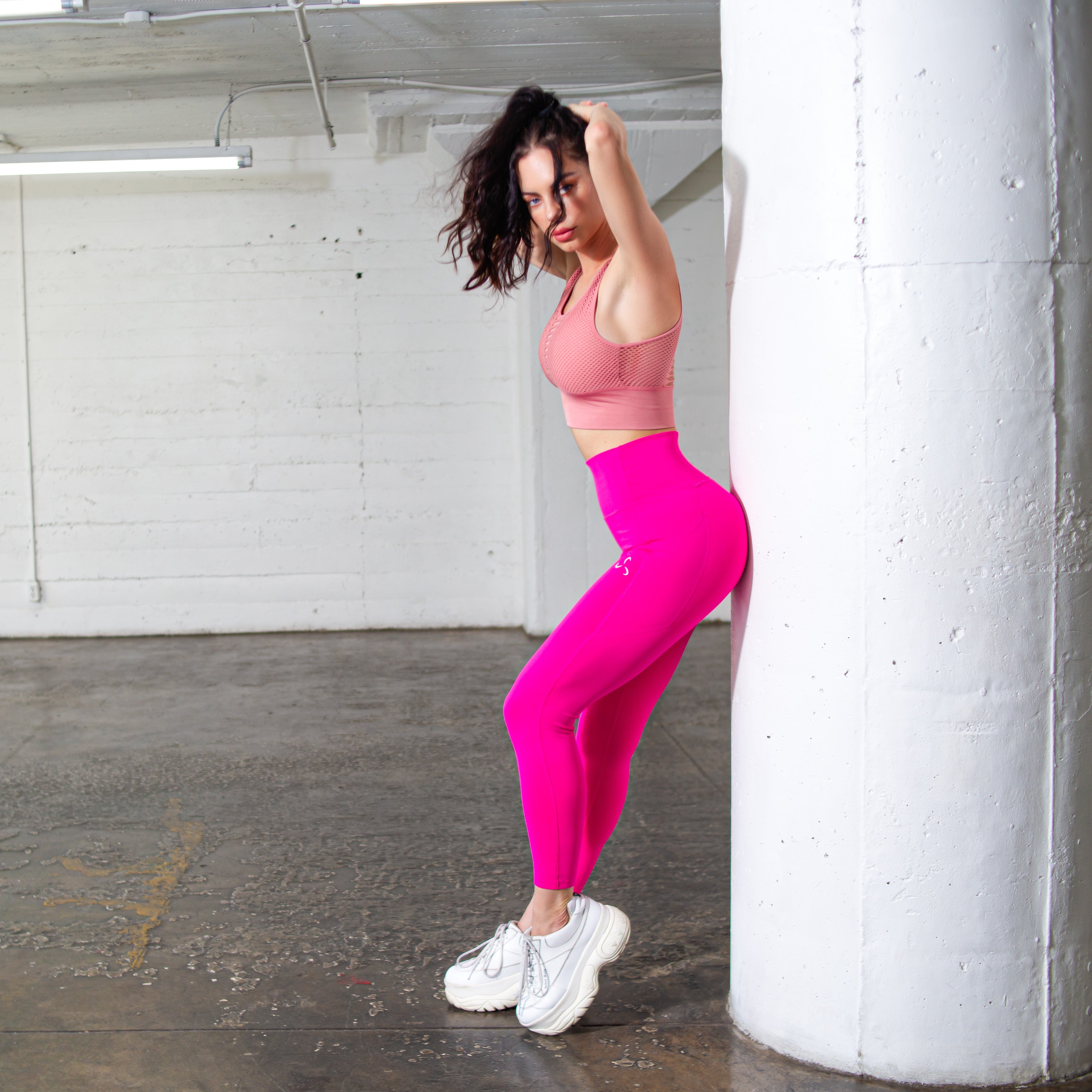 Women's Textured High Waisted Leggings - VALOR FITNESS CLOTHING