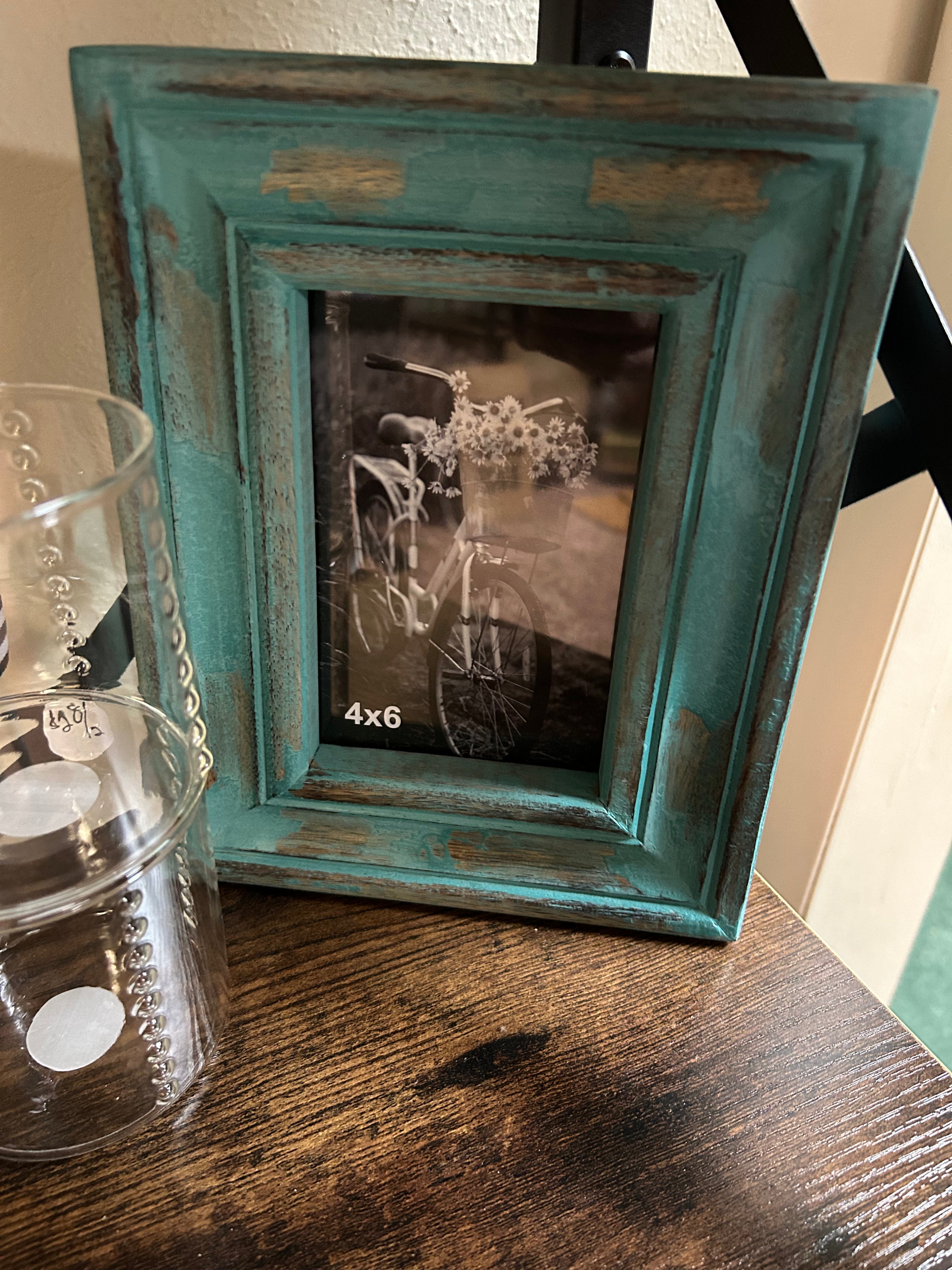 Turquoise photo frame
