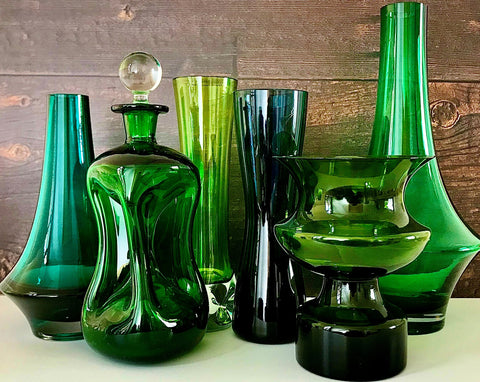 Scandiwegians Vintage Nordic Green Glass