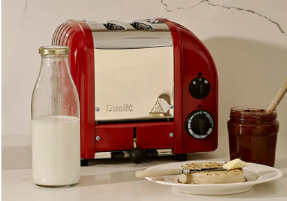 Red British Made Dualit Toaster