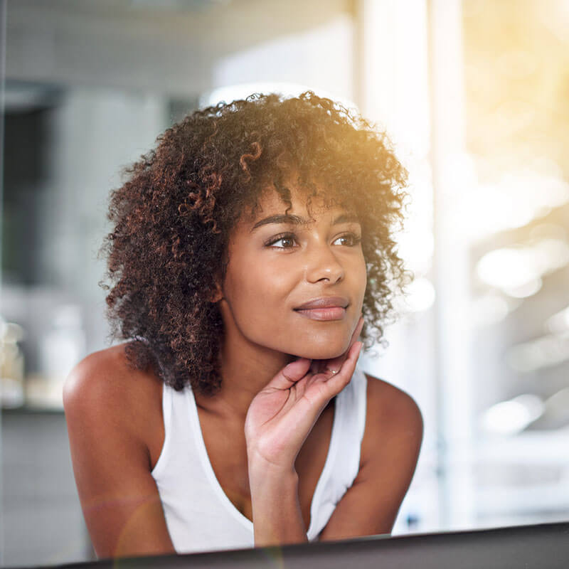 If you're reactive, avoid ingredients like salicylic acid or glycolic acid 