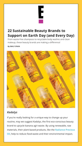 Kadalys is featured as a Sustainable Beauty Brand to Support on Earth Day (and Every Day)