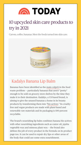 Kadalys gives unused bananas a home in its beauty products by transforming them into "bio-actives."