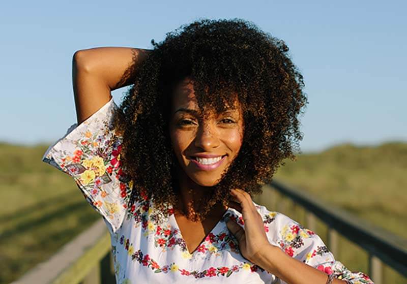 woman with radiant skin