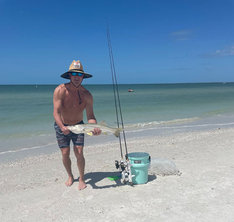 Catching Snook with Bucket Rodholders