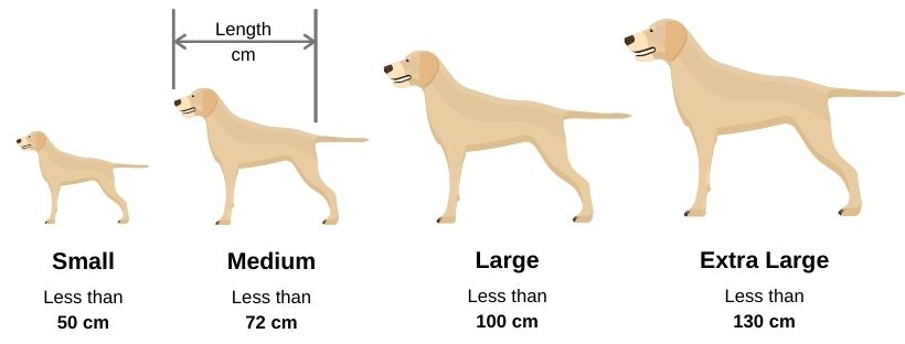 Sizing Chart for Kangaroo dog bed - perfect calming dog bed | Kanga...