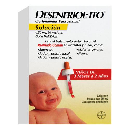 Desenfriol-Ito Solucion 0.50 mg / 80 mg / mL Frasco con 30 mL