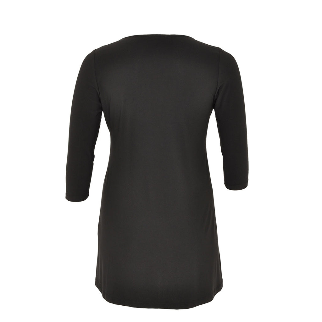 Yoek Black Label Shirt Flare Embroided Neckline | Eurostyle