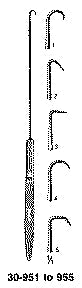 Miltex Emmett Uterine Tenaculum Hooks Style 3 Uterine Tenaculum Hook, Right Angle -30-953