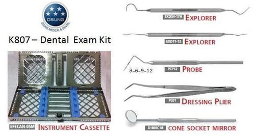 Dental Exam Instruments And Tools Kit