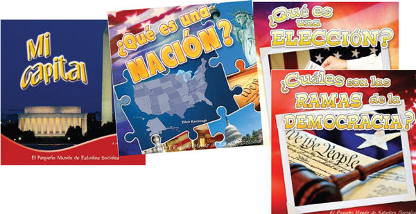 Little World Social Studies: Government Spanish Book Set OF 4