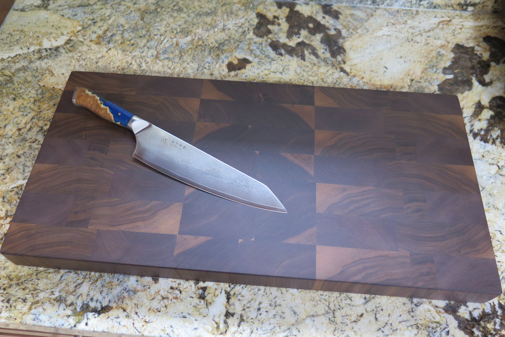 Premium Walnut Live Edge Magnetic Knife Holder ( B ) – LLB WoodWorx