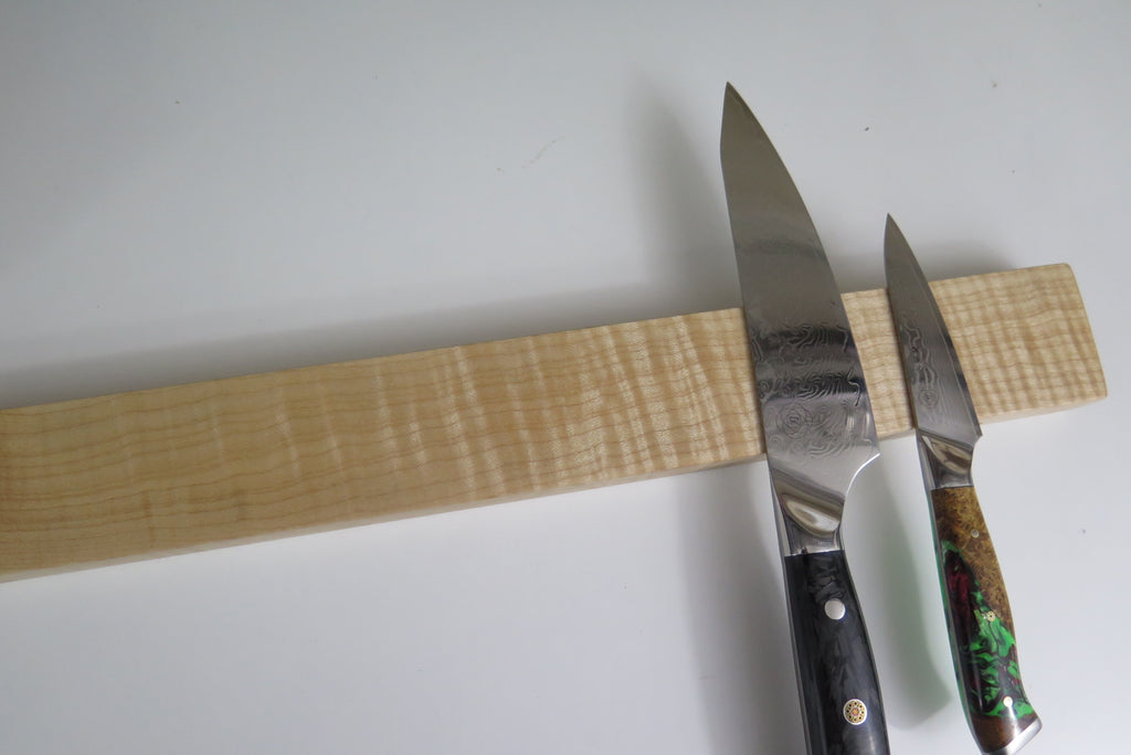 Custom Damascus Chef Knives 3pc Set VG10 Resin Cast Burl Handle