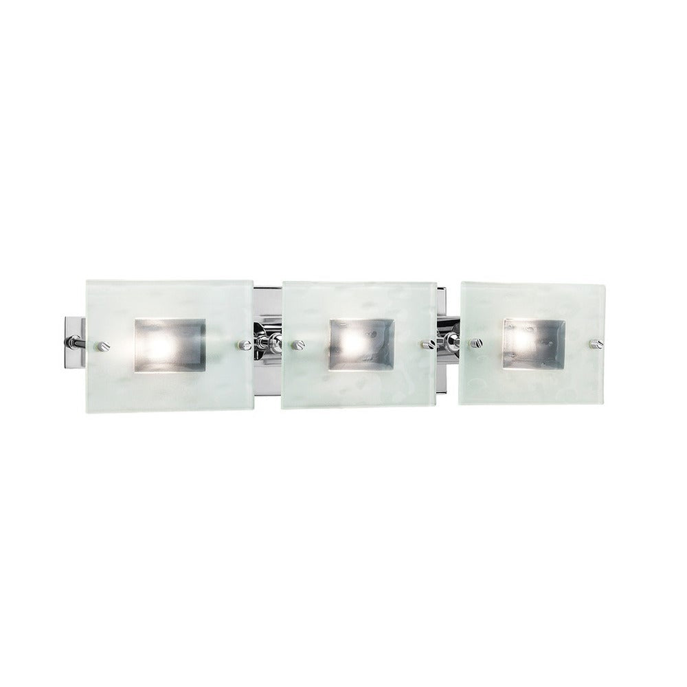 37348 Contemporary 3 Light Chrome Bath Vanity Light Silver Kichler Outlet