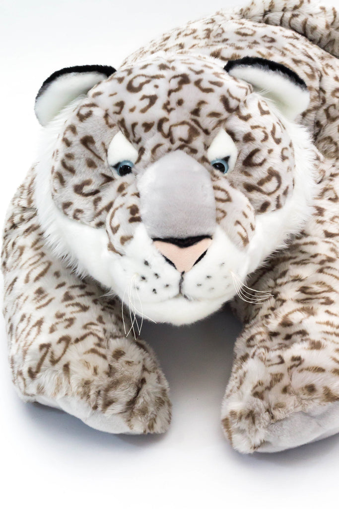 giant stuffed snow leopard