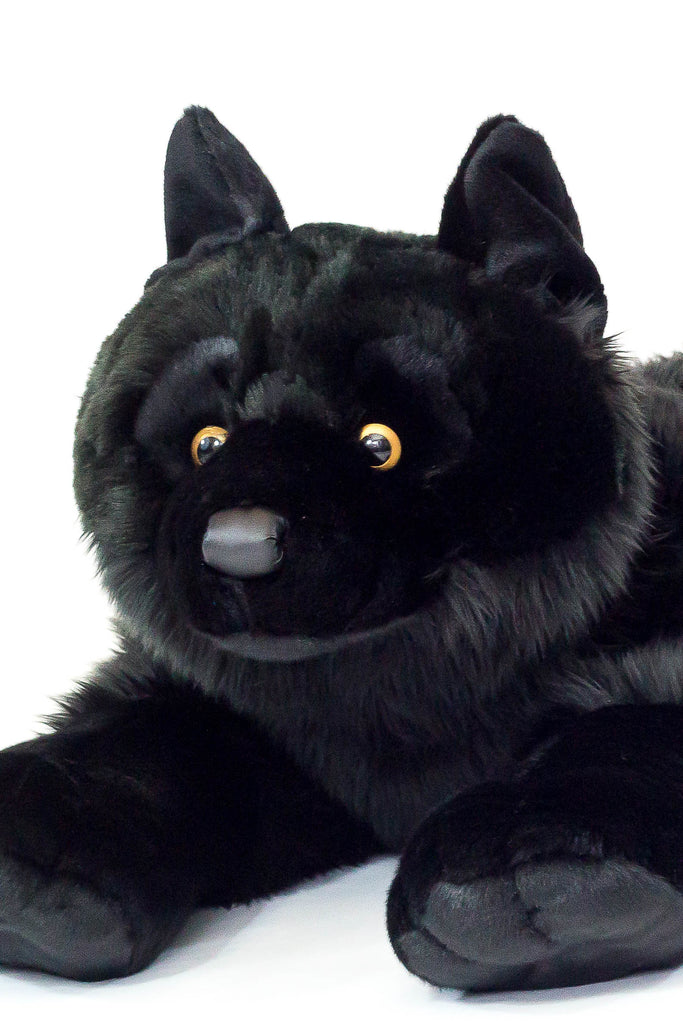 black wolf stuffed animal