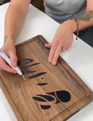 Wood Burn Your Own Holiday Cutting Board - Scorch Marker