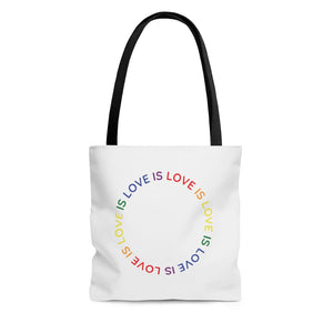 Black Rainbow Heart Personalized Tote Bag - Pipsy