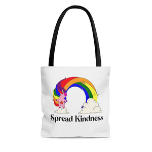 Black Rainbow Heart Personalized Tote Bag - Pipsy