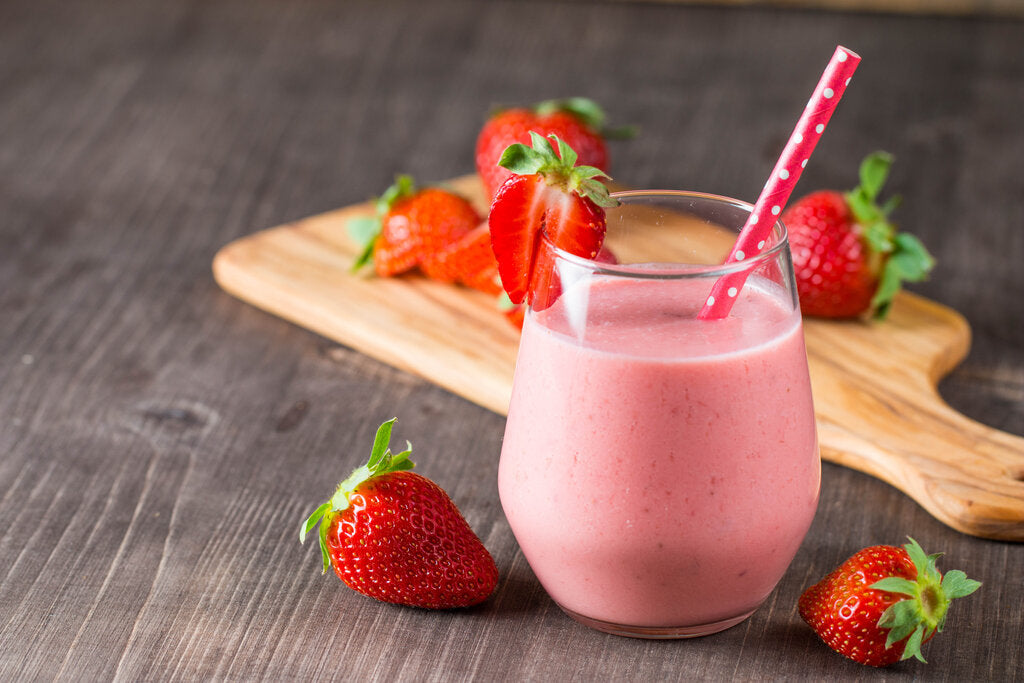 Tofu Smoothie Recipe Strawberry and Banana Swirl