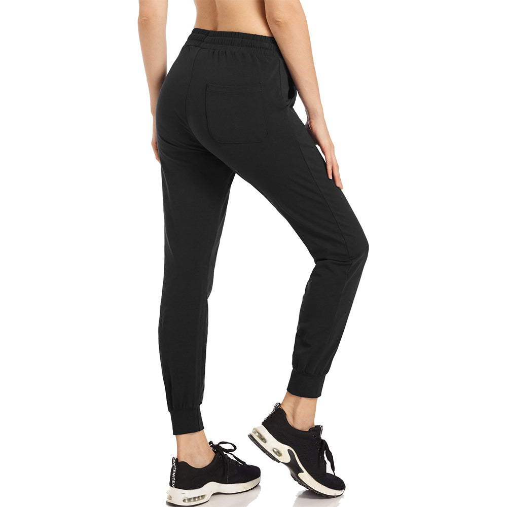 Women's Joggers Lounge Sweatpants Yoga Workout Tapered Cotton Athletic –  Spowind Sports