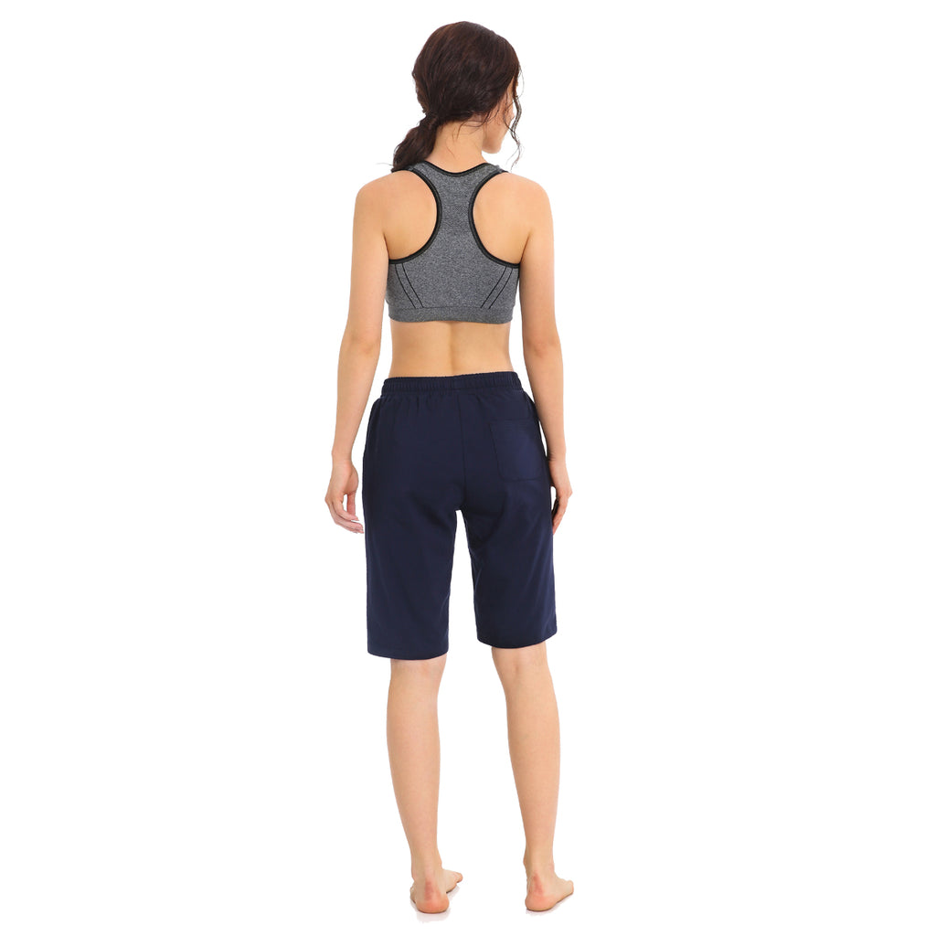 womens bermuda yoga shorts