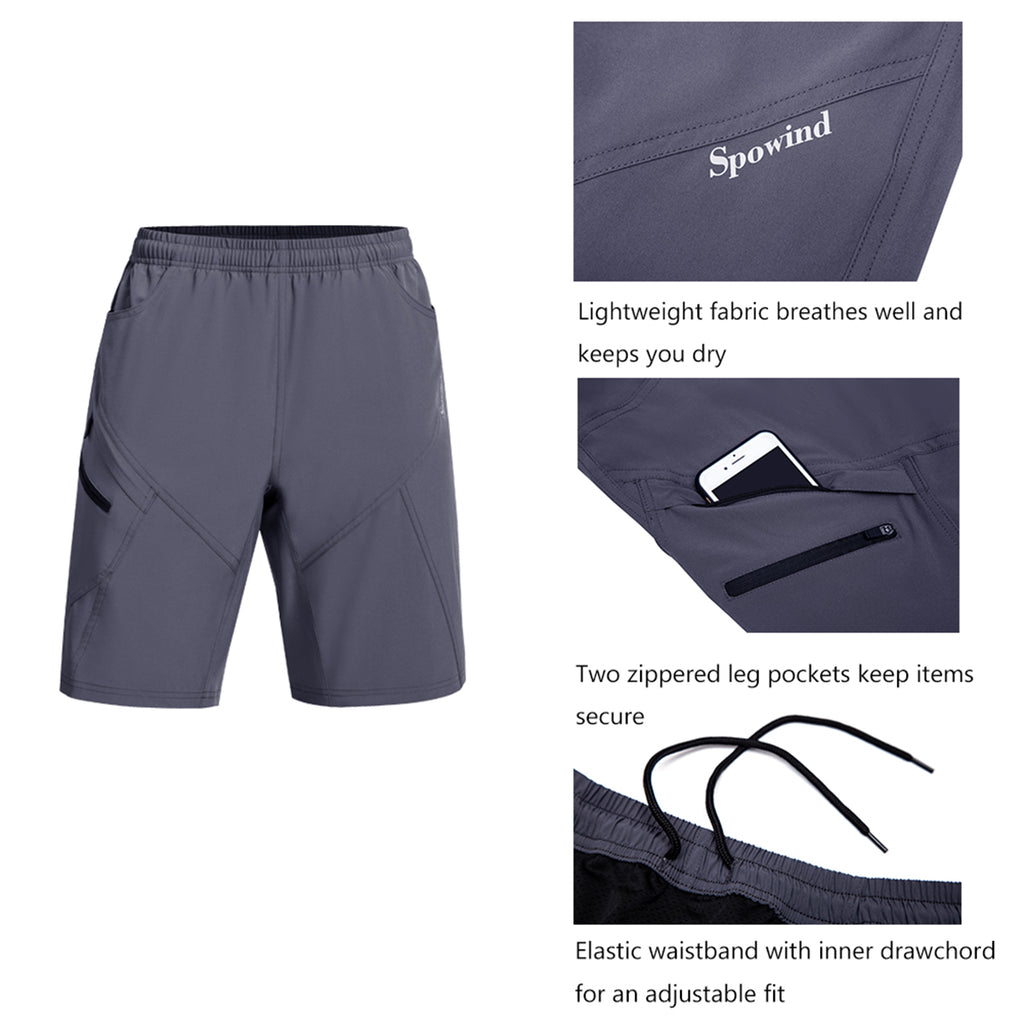 loose fit padded cycling shorts