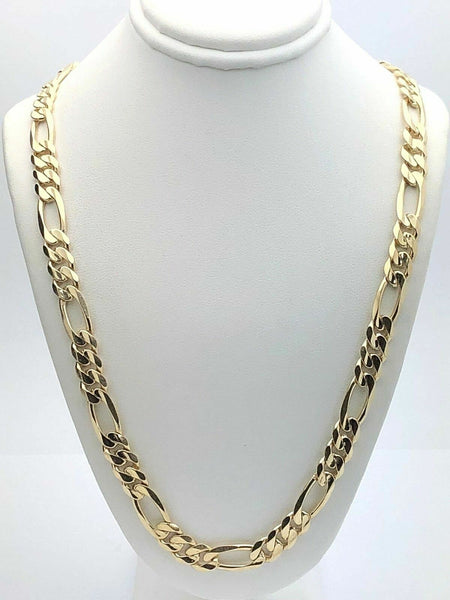 Real Solid 14K Gold Figaro Necklace Chain