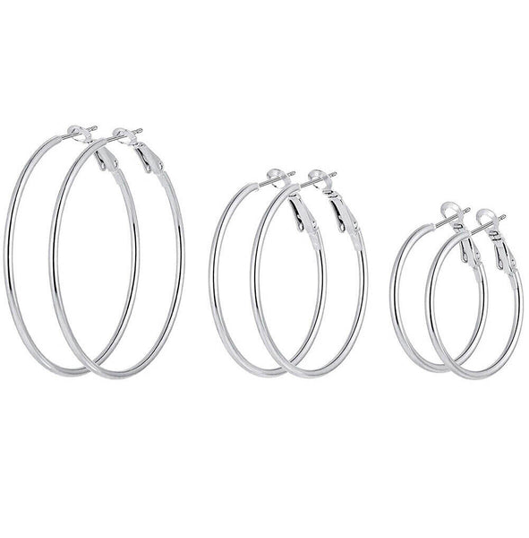 stainless steel hoop earrings