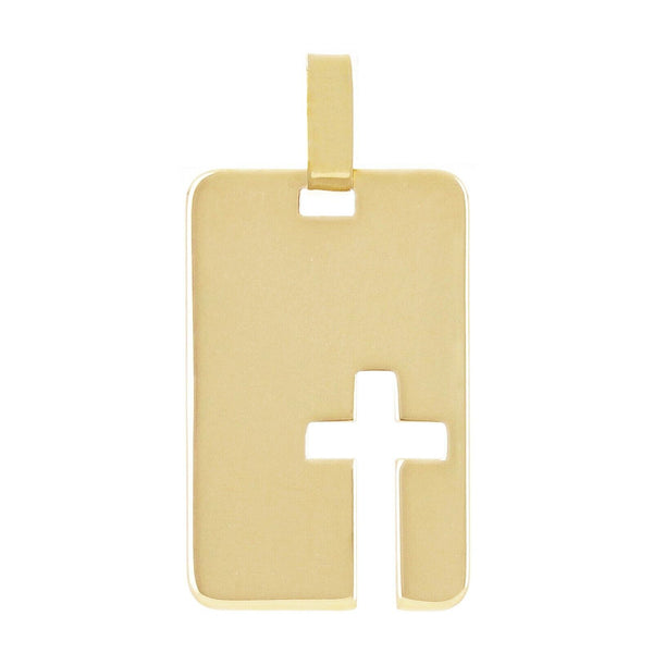 Real Solid 14k Gold Cross Pendant