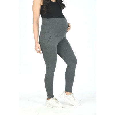 Buy MVSE Women's Real Tummy Control Pants Navy Mélange Polyester +