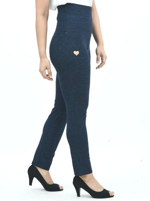TUMMY CONTROL PANTS - Navy (WITH A HEART on thigh)