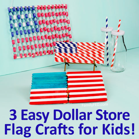 3 Easy DIY Dollar Tree Flag Crafts for the Fourth of July