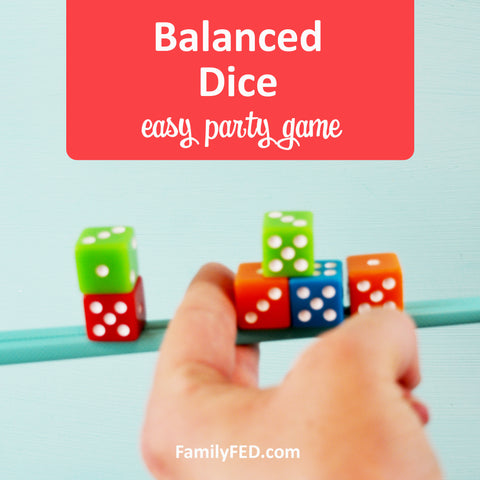 Balanced Dice Party Game with Dollar Tree Supplies or Chopsticks