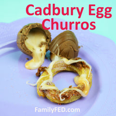 Cabury Creme Egg churros by FamilyFED.com