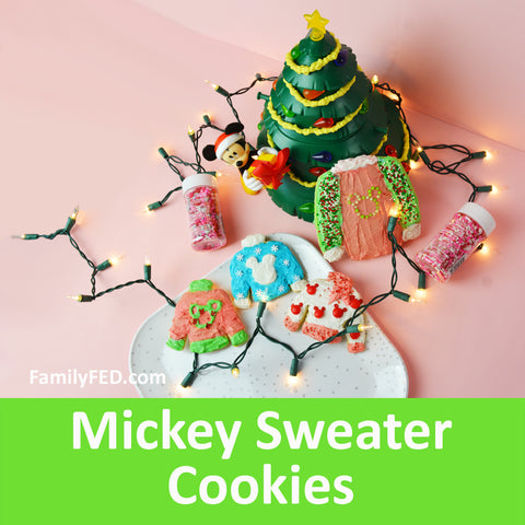Cute Disney Mickey Christmas Sweater Cookies—Bring the Magic of Disneyland Home!