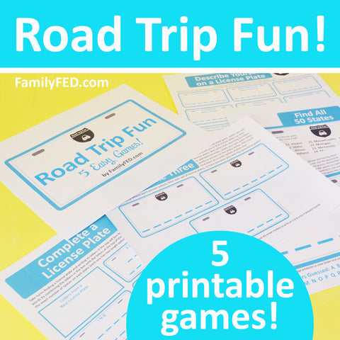 5 fun printable games for road trips and license plate games