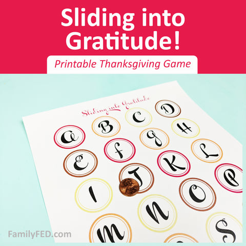 Sliding into Gratitude—Easy Printable Thanksgiving Game