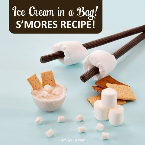 S’mores-Inspired Ice Cream in a Bag