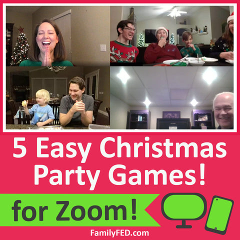 5 Easy Zoom Christmas Party Games for Family, Work, or School﻿