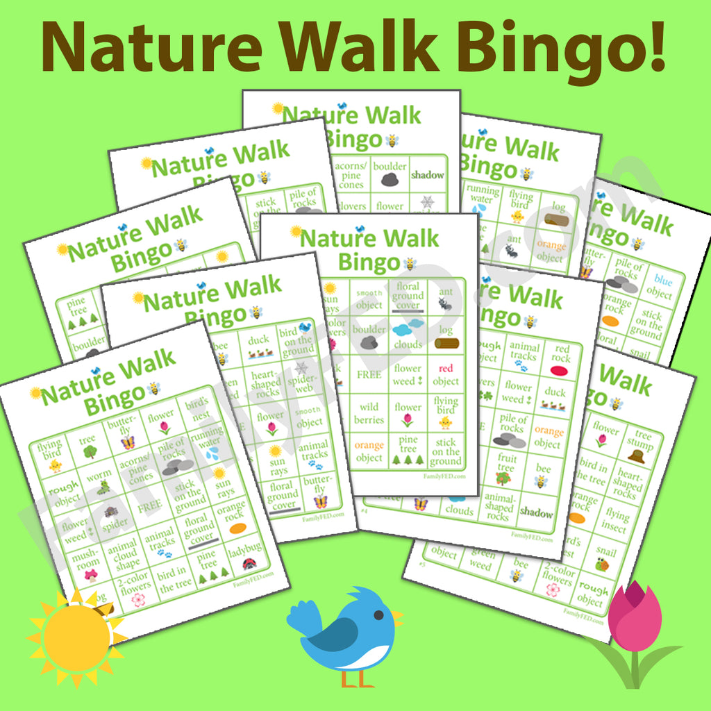 nature walk bingo