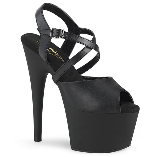 ADORE-709GP - Platform high heel sandal - blue shiny with glitter | Pleaser  buy cheap online!