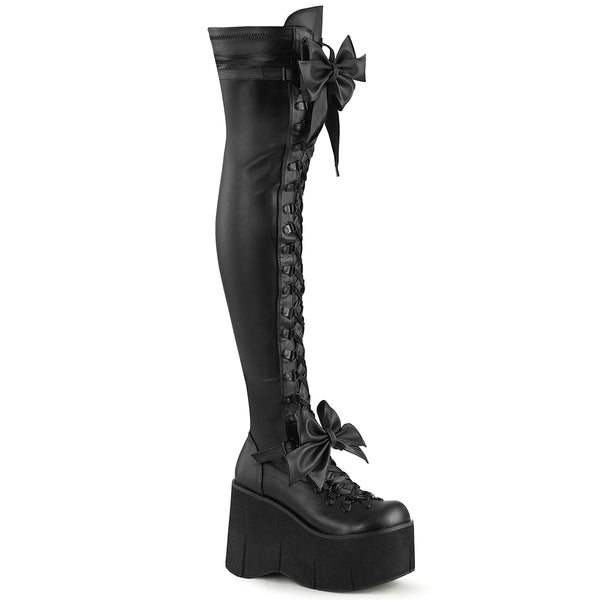 KERA-68 Black PU, Gothic Bootie, Demonia Footwear, Spike Boots –  BootyCocktails