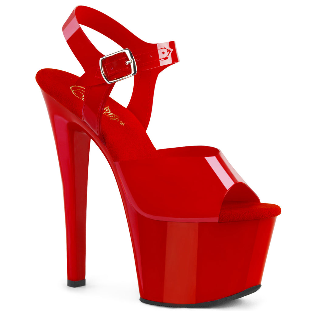 SKY-308N Red, Stripper Shoes, 7 Inch Heels, Pleaser Shoes, Platform ...