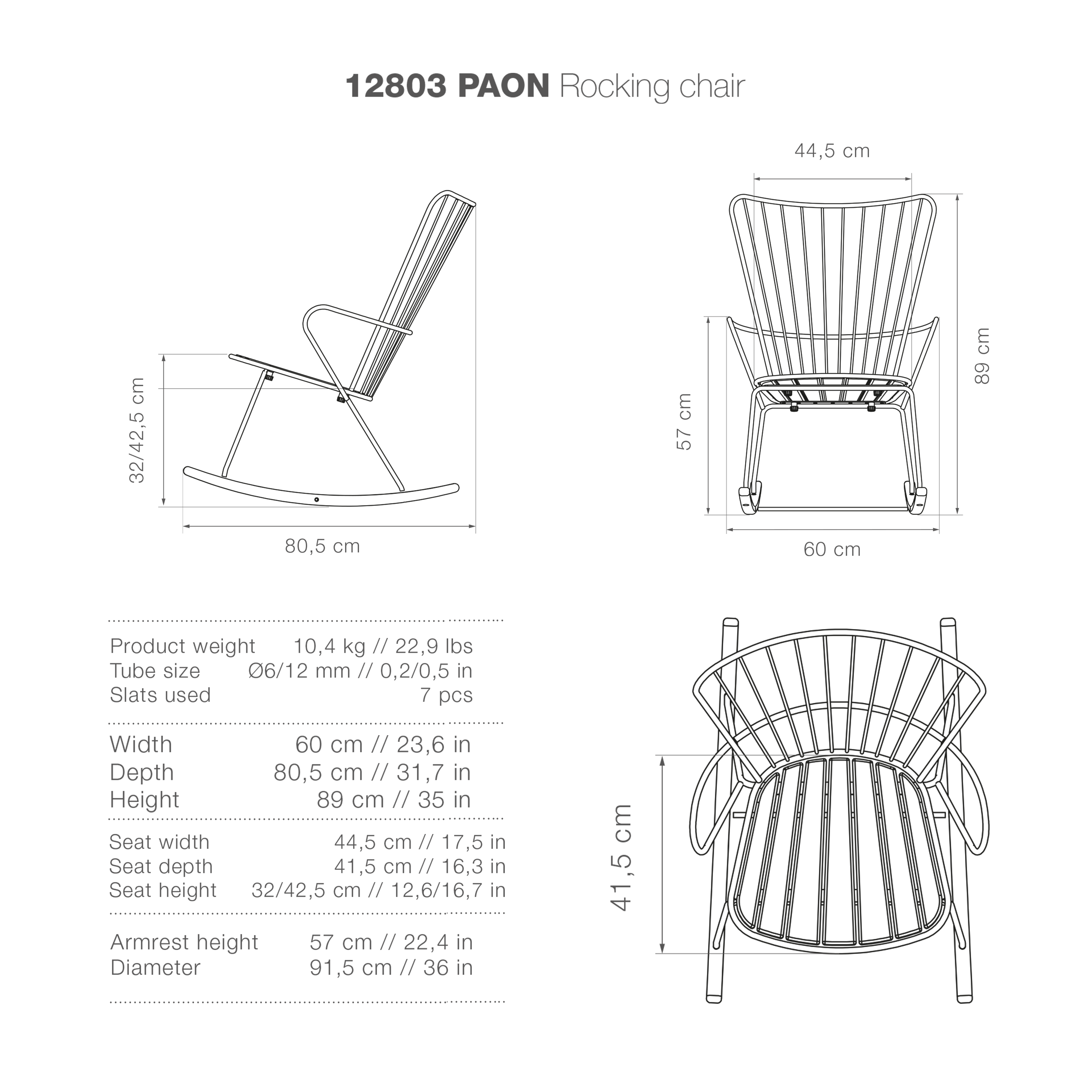 paon rocking chair